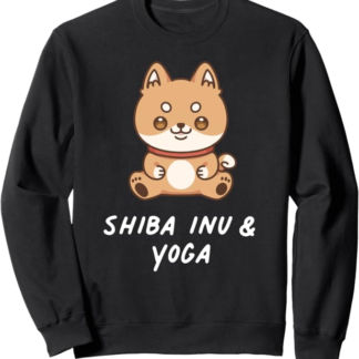 Shiba Inu & Yoga Kawaii Cane Giapponese Amante dei cani Gym Felpa