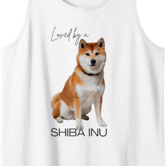 Amato da un cucciolo cane Shiba Inu animale domestico testo Canotta