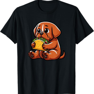 Cibo divertente per cani Dogue De Bordeaux Taco Maglietta