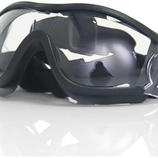 Dog Goggles - Frame Clear Lens Sunglasses for Small Breed Outdoor Activities, Size L, Black