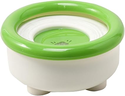 Непроливаемая миска для воды для собак, сохраняет чистоту пола, 19 x 19 x 9 см, 1500 мл, защита от брызг, плавающая миска для воды для домашних животных с нескользящим основанием.