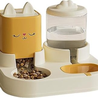 Автоматическая кормушка для кошек, кормушка и поилка для кошек, поилка в большом контейнере для собачьего корма - набор мисок для кошачьего корма и воды, станция для кормления домашних животных.