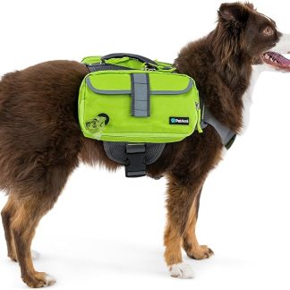 PetAmi Dog Backpack for Medium & Large Dogs, Saddle Bag for Dogs to Wear for Hiking, Pet Backpack Harness Dog Pack with Reflective Side Pockets for Walking Running