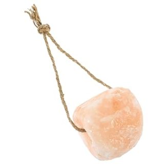 Livestock Salt Lick Block Rope for Horses, Cattle and Deer, Natural Pink Salt Cylinder 1-2kg, Mineral Nutrition Supply for Farm Animals