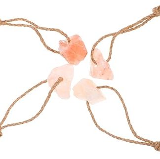 Toyvian 4pcs Pink Salt Lick Block for Deer and Horse Salt Block Mineral Feeding for Animals and Livestock