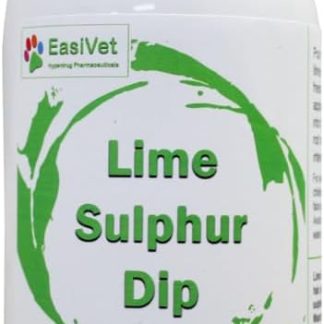 EasiVet Lime Sulphur Dip, 500ml, Sulphurous Washing Concentrate for Horses