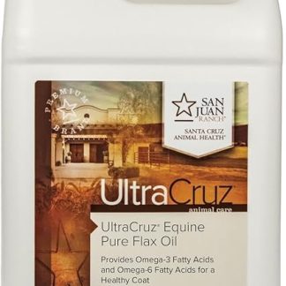 UltraCruz Pure Flax Oil Supplement for Horses and Livestock, 1 Gallon