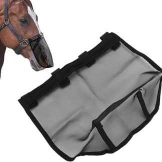 Horse Fly Masque | Horse Fly Nose Net - Breathable Mesh Face Shield Medium Large Equine Protection Pet Supplies for Farm Ride Cow