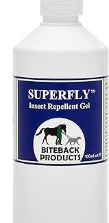 Biteback Products 'Superfly'® - Picaridin Insect Midge Horse Fly Repellent Gel Pump, Icaridin Fly Repellent, Enriched with Lavandin Oil for Midge, Mosquito & Bug Triple Defence, Safe for Skin - 500ml