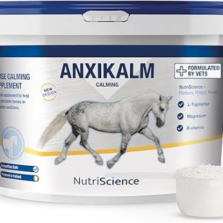AnxiKalm Compete Equine Calming Supplement – L-Tryptophan, Magnesium for Stress Relief – Competition Safe Powder for Horses & Ponies – Supports Focus, Nerve Health, & Anxiety Reduction - 1.2kg
