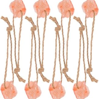 8pcs Livestock Salt Lick Blocks Small Natural Mineral Salt Brick Chew Toys for Promoting Horse Deer Goat Cattle Healthy Growth (about 30-50g)