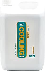 NAF Cooling Wash 5L – No-Rinse Post-Exercise Wash for Horses – Soothes, Cools & Refreshes Tired Muscles – With Natural Peppermint & Menthol – Ideal After Training or Competition