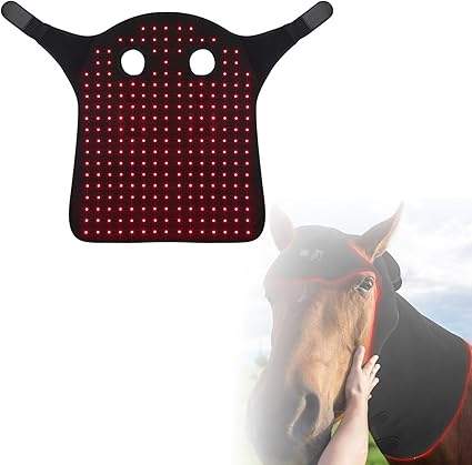 Red Light Therapy for Horses, 660Nm & 850Nm Wearable LED Red Light Therapy Device for Relaxation and Recovery, Infrared Horse Care Therapy Wrap for Horse Head and Neck L