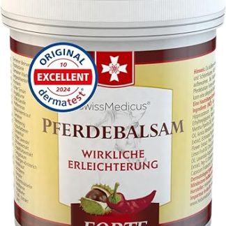 Forte Horse Balm Contains 25 Herbal Extracts Including Comfrey, Horse Chestnut, Juniper, Arnica, Eucalyptus (Warming 250 ml)