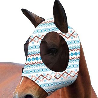 FANGZ Horse Fly Control Shield - Smooth Elasticity Fly Shield | Uv Protection Breathable Soft Face Covering for Comfort Protection Training Clear Seeing Riding Outdoor