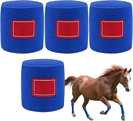 Générique Horse Bandages | Self Adhesive Bandage for Horse, 4 Soft and Flexible Protective Bands for Training Recovery Hiking Care Stable Competition Equestrian Equestrian Events