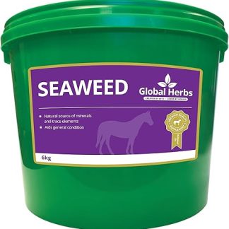 Global Herbs Seaweed Granules for Horses Natural Minerals, Coat & Hoof Support 6kg