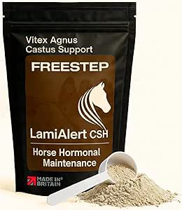 LamiAlert CSH | Natural Veteran Horse Support | Chasteberry Vitex Agnus Castus & Boswellia Powder | Senior Pony Hormonal Health Maintenance | Magnesium for Horse Grazing Management