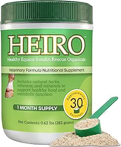 Heiro Healthy Equine Horse Insulin Resistant Rescue Organicals 30 Day Supply and Free Informational Booklet