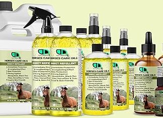 Horse Insect Repellent Care Oil | Immediate Protection & Long-lasting Protection, Strong Against Mosquitoes, Black Flies Files, Horse Flies & Tick Coat & Skin Friendly (30ML)