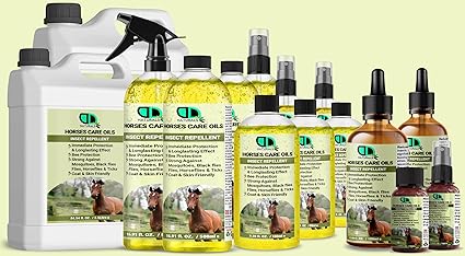 Horse Insect Repellent Care Oil | Immediate Protection & Long-lasting Protection, Strong Against Mosquitoes, Black Flies Files, Horse Flies & Tick Coat & Skin Friendly (30ML)