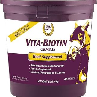 Horse Health Vita Biotin Crumbles supports the good health of horse hooves, 1.4 kg, 48 days reserve