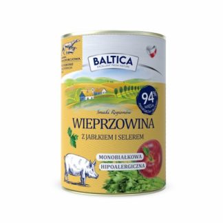 Влажный корм для собак BALTICA «Вкусы регионов»: свинина моно-свинина с яблоком - 400 г