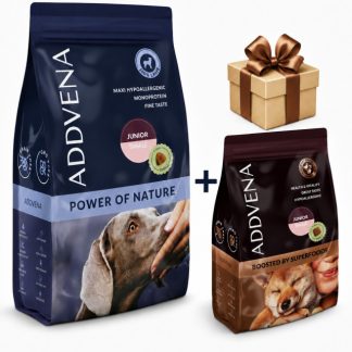 ADDVENA Junior Small Lamb 10 кг сухой корм для собак + бесплатно 2,5 кг говядины, обогащенный суперфудами