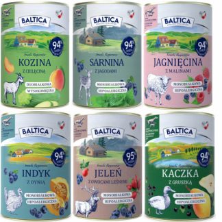 Влажный корм для собак BALTICA «Вкусы регионов» — смесь вкусов — 6 x 400 г