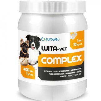 EUROWET Wita-Vet Complex - добавки для собак - 400 таблеток
