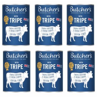 Паштет из рубца BUTCHER'S Original Tripe Mix Pate с рубцом - влажный корм для собак - 6 x 400 г