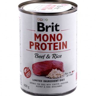 BRIT Монопротеиновый корм для собак с говядиной и рисом - 12 x 400 г