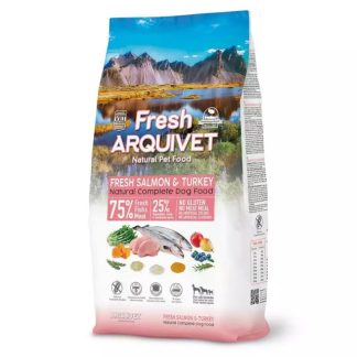 ARQUIVET Свежий лосось с индейкой - полувлажный корм для собак - 10 кг