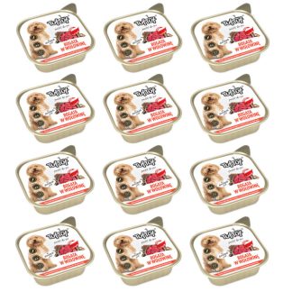 Влажный корм для собак TUF Alupak Beef Pate - 12 x 300 г