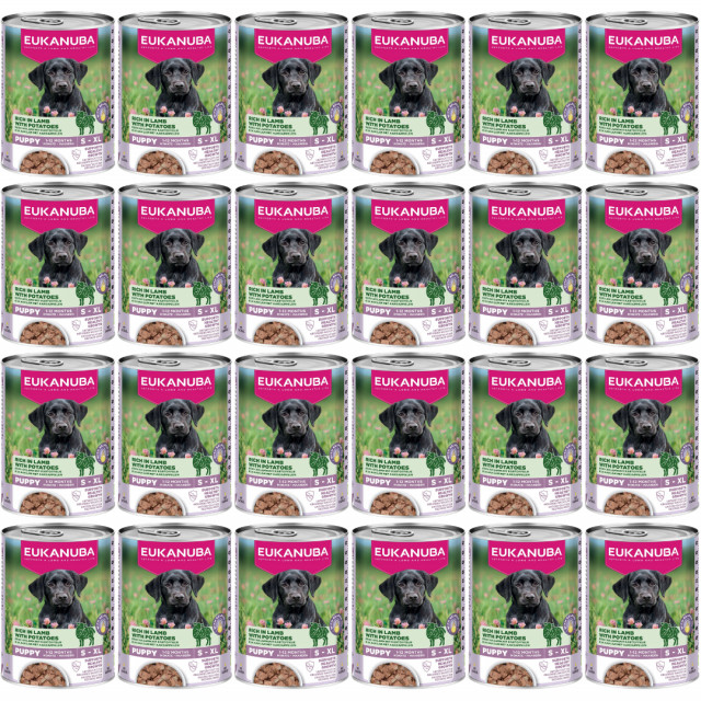 Влажный корм для щенков EUKANUBA Life Care с ягненком и картофелем - 24 x 400 г