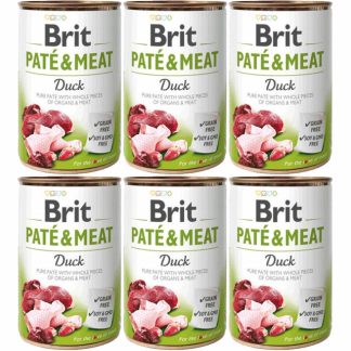 BRIT Paté & Meat Duck - влажный корм для собак - 6 x 400 г