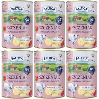 Влажный корм для щенков BALTICA «Вкусы регионов» с ягненком и телятиной — 6 x 400 г