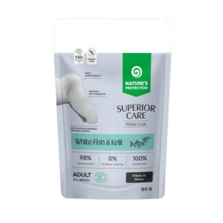 Влажный корм для собак NATURE'S PROTECTION Superior Care White Fish&Krill - 85 г