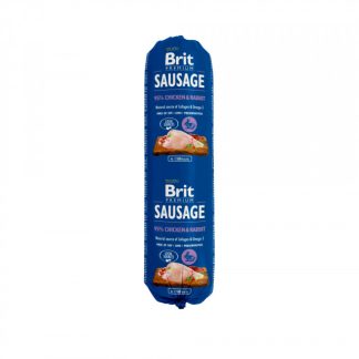 Влажный корм для собак BRIT Premium Sausage Chicken and Rabbit - 800 г