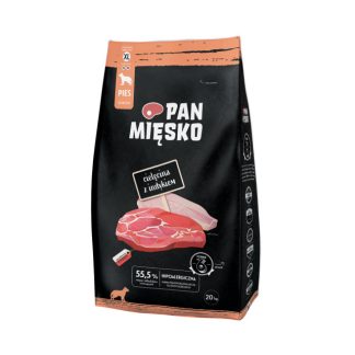PAN MĘSKO Телятина с индейкой XL - сухой корм для собак - 20 кг