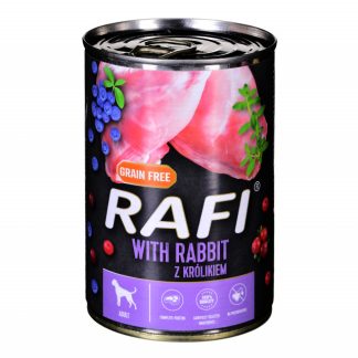 DOLINA NOTECI Rafi с кроликом, клюквой и черникой - влажный корм для собак - 400 г