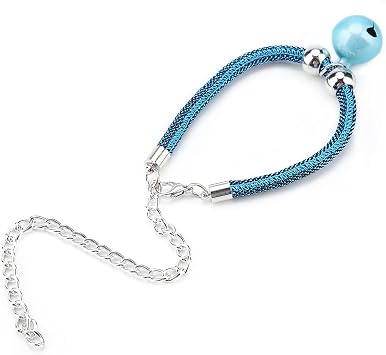 Collier Cloche pour Chat, Collier Réglable en Nylon pour Petits Animaux de Compagnie, Matériau Doux pour la Peau, Rose, Rouge, Bleu, Blanc, 14,96 Pouces, pour Chat/chaton (Джейн Лан)