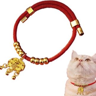 Ожерелье Nouvel An Pour Animaux De Compagnie Tour du cou canin rouge Nouvel | Китайские аксессуары для праздников, шатонов, шиотов, маленьких детей, праздников Ноэля, маскировки