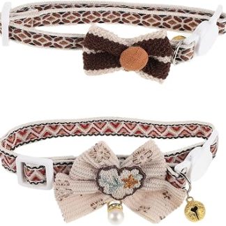 KOMBUIDA, комплект из 2 ожерелья для Noud Amovible и Clochette Ceinture Élastique de Sécurité Réglable, праздничное украшение для Animaux de Compagnie