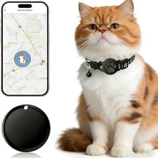 Ожерелье GPS étanche для чатов - Tracker d'animaux, совместимое с Google Find My (уникальная особенность Android), без ограничений. Ожерелье, продуманное для обеспечения безопасности чатов, идеально подходит для