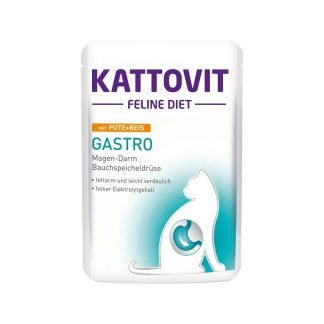 Корм для кошек Kattovit Gastro Turkey Rice с индейкой, 85 г