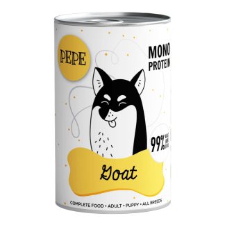 Влажный корм для собак Pet Paka PEPE Goat (коза) 400 г, 99% козьего мяса.