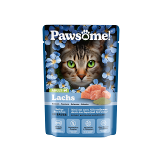 Влажный беззерновой корм для кошек Pawsome Adult Salmon 85 г