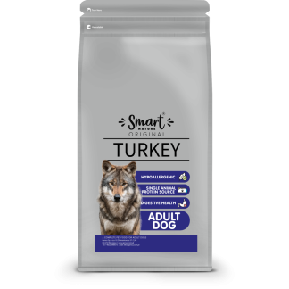 Корм Smart Nature Original Dog SINGLE PROTEIN Turkey 2 кг для собак с чувствительным пищеварением.