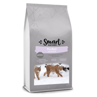 Smart Nature Kitten Healthy Start 70% мяса 5 кг. Одобрено ветеринарами, беззерновой корм для котят, ДГК, таурин, клюква, Омега-3.